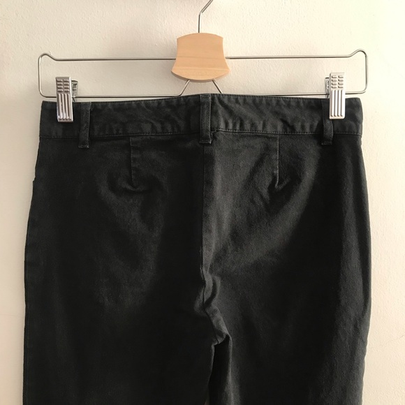 Theory Black Stretch Denim Demi Bootcut Low-rise Mid-rise Jeans Size 0 - Picture 6 of 9